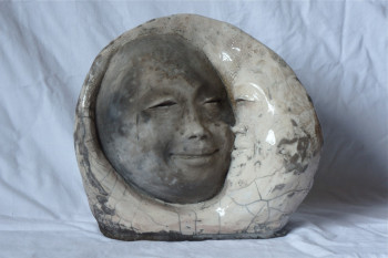 Œuvre contemporaine nommée « lune soleil 1 », Réalisée par VAL
