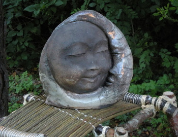 Œuvre contemporaine nommée « lune soleil 3 », Réalisée par VAL