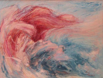 Œuvre contemporaine nommée « Red coast », Réalisée par LYUBA ZAHOVA