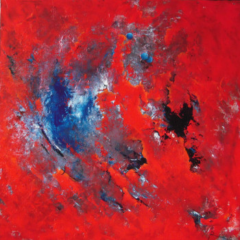 Œuvre contemporaine nommée « Bulles », Réalisée par ROSELINE AL OUMAMI