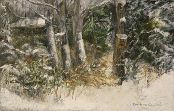 Œuvre contemporaine nommée « Jardin d'hiver », Réalisée par CORINNE QUIBEL