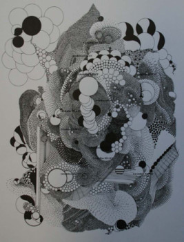 Œuvre contemporaine nommée « dessins abstraits 1 », Réalisée par GéRALDINE BILLET
