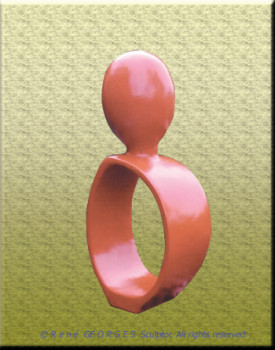 Œuvre contemporaine nommée « LE SOLITAIRE 3 », Réalisée par RG