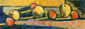Œuvre contemporaine nommée « Apples », Réalisée par NAROLINA NATALIA