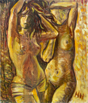 Œuvre contemporaine nommée « modesty », Réalisée par NAROLINA NATALIA