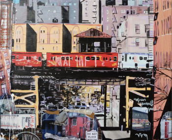 Œuvre contemporaine nommée « The New York City Subway », Réalisée par BONNEAU-MARRON