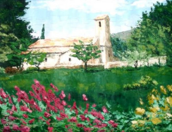 Œuvre contemporaine nommée « Chapelle - Vaugines - Lubéron - Vaucluse - Provence Alpes Côte d?Azur - France - Réf: 114Fg », Réalisée par ABERIUS