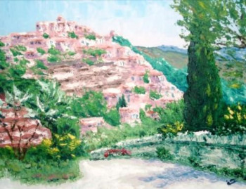 Œuvre contemporaine nommée « Village de Gordes - Lubéron - Vaucluse - Provence Alpes Côte d?Azur - France - Réf: 116Fg », Réalisée par ABERIUS