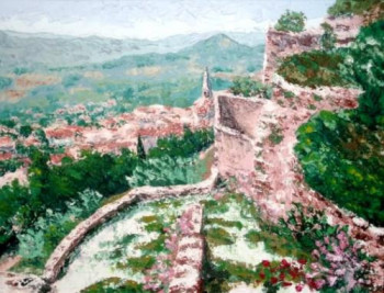 Œuvre contemporaine nommée « Ruines Village - St Saturnin lès Apt - Lubéron - Vaucluse - Provence Alpes Côte d?Azur - France - Réf: 121Fg », Réalisée par ABERIUS