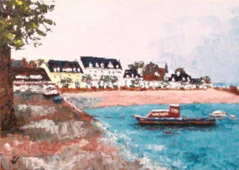 Œuvre contemporaine nommée « Port de Locquirec - Finistère - Bretagne - France », Réalisée par ABERIUS