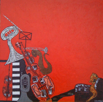 Œuvre contemporaine nommée « Repos », Réalisée par WALTER CIANDRINI