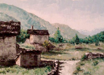 Œuvre contemporaine nommée « Le Planay - Savoie - Rhône Alpes - France - Réf: 136Fg », Réalisée par ABERIUS