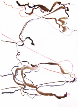 Œuvre contemporaine nommée « impression VI 98 », Réalisée par PéBé