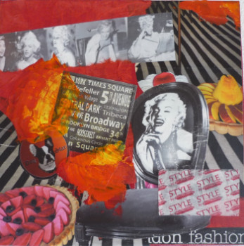 Œuvre contemporaine nommée « Marilyn », Réalisée par EMPREINTE