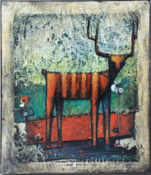 Œuvre contemporaine nommée « Cerf », Réalisée par PERSILLON