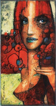 Œuvre contemporaine nommée « Les Fleurs du Mâle 8 », Réalisée par PERSILLON
