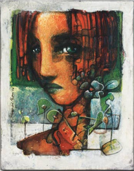 Œuvre contemporaine nommée « Les Fleurs du Mâle 9 », Réalisée par PERSILLON