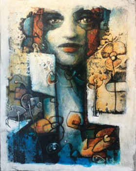 Œuvre contemporaine nommée « Les Fleurs du Mâle 17 », Réalisée par PERSILLON