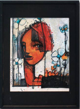 Œuvre contemporaine nommée « Les Fleurs du Mâle 28 », Réalisée par PERSILLON