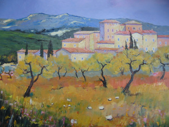 Œuvre contemporaine nommée « alpes de haute provence », Réalisée par ALAIN COJAN