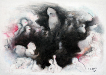 Œuvre contemporaine nommée « trou noir », Réalisée par MARCEL PICARD