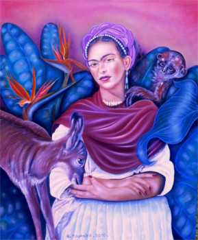 Œuvre contemporaine nommée « A Frida KHALO », Réalisée par ABERNARDO