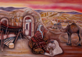 Œuvre contemporaine nommée « La Dame de MATMATA N° 133 », Réalisée par ABERNARDO