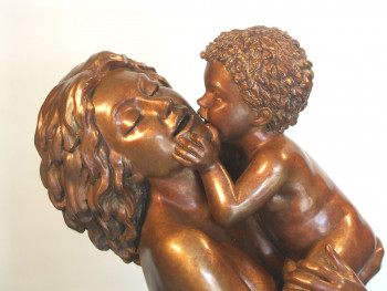 Œuvre contemporaine nommée « Caresses », Réalisée par GUY PIERRE
