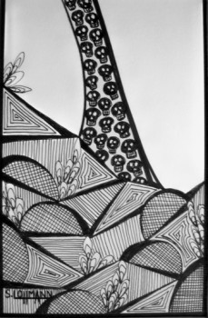 Œuvre contemporaine nommée « Dessin N° 46A », Réalisée par S.LOHMANN - SYLOH