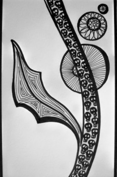 Œuvre contemporaine nommée « Dessin N° 46C », Réalisée par S.LOHMANN - SYLOH