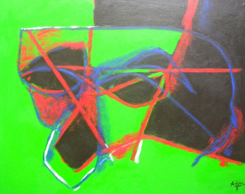 Œuvre contemporaine nommée «  masque », Réalisée par ADJAR