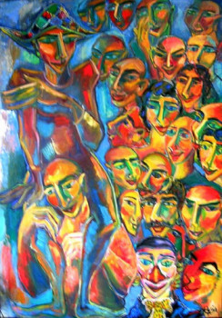 Œuvre contemporaine nommée « le retour d'arlequin », Réalisée par ADJAR