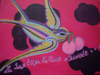 Œuvre contemporaine nommée « La SueEllenKulture s'envOle... », Réalisée par ELLAGWEN