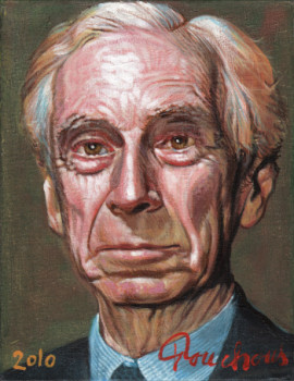 Œuvre contemporaine nommée « Portrait de Bertrand Russel », Réalisée par POUCHOUS