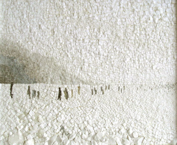 Œuvre contemporaine nommée « Exode », Réalisée par NATHALIE BENOIST D'ETIVEAUD