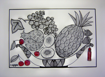Œuvre contemporaine nommée « Dessin N°56 », Réalisée par S.LOHMANN - SYLOH