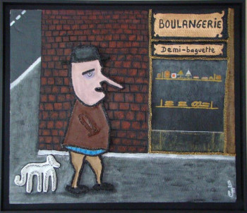 Œuvre contemporaine nommée « Demi baguette », Réalisée par CEHAIME
