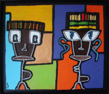 Œuvre contemporaine nommée « Jamaïcains », Réalisée par CEHAIME