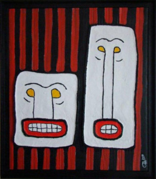 Œuvre contemporaine nommée « Bonnie and Clyde », Réalisée par CEHAIME