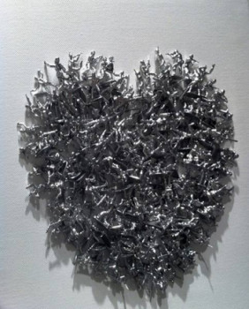 Œuvre contemporaine nommée « C½ur de plomb », Réalisée par STéPHANE GAUTIER