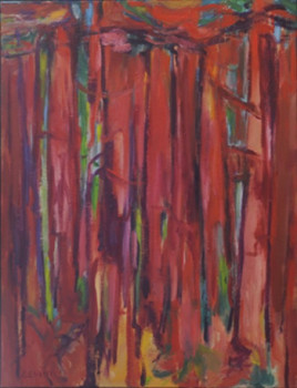 Œuvre contemporaine nommée « Forêt d'été », Réalisée par JOSETTE ZENATTI