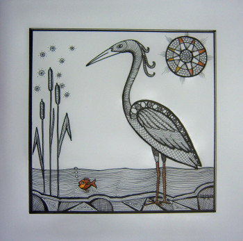 Œuvre contemporaine nommée « Dessin N° 57 », Réalisée par S.LOHMANN - SYLOH