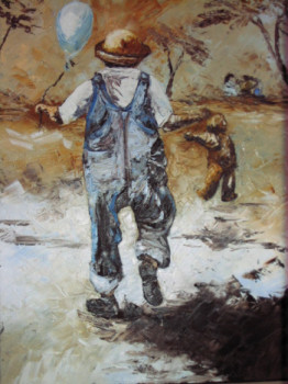 Œuvre contemporaine nommée « LES JEUX ENFANTINS », Réalisée par BOURILLON KAO