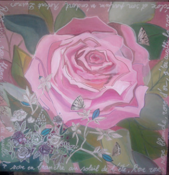 Œuvre contemporaine nommée « la rose de DESNOS », Réalisée par DOM.D