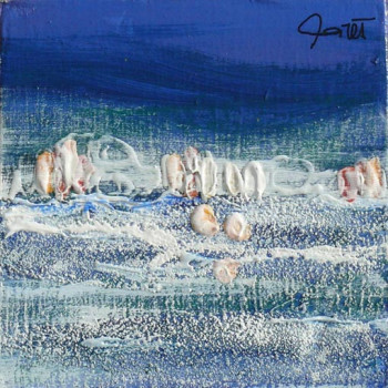 Œuvre contemporaine nommée « Neige bleue 3 », Réalisée par JEAN-MICHEL GARES