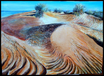 Œuvre contemporaine nommée « Dunes », Réalisée par GENEVIEVE S.