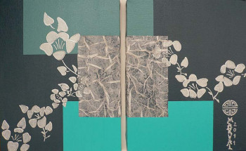 Œuvre contemporaine nommée « Fleurs argentées », Réalisée par MARVAL