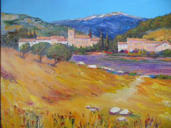 Œuvre contemporaine nommée « lavande en haute provence », Réalisée par ALAIN COJAN