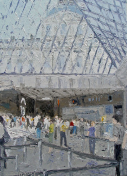 Œuvre contemporaine nommée « La pyramide du Louvre », Réalisée par CHRISTIAN RENARD