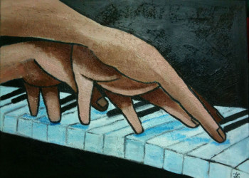 Œuvre contemporaine nommée « pianiste », Réalisée par ARTUS
